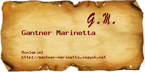 Gantner Marinetta névjegykártya